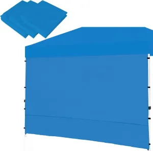 Senmortar Canopy SunWall, Sidewall for 10ft x10ft Pop Up Canopy, Instant Tent Gazebos, 3 Pack Sidewalls Only Blue