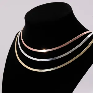 Silver Snake Chain - 18K Gold Vermeil
