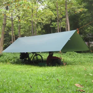 Silver Sun Awning Taffeta Optimized Tarp 3F Anti Camping Pergola Points International shipping UV Ultralight Beach Canopy 210T UL Coating 18Hanging Tent Shelter