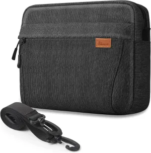 SIMTOP Tablet Sleeve Bag, 11 inch Daily Shoulder Bag for Tablet, Waterproof Crossbody Bag with Smart Organization for Accessories, Essentials Lightweight, YKK Zipper Bag, Polyester