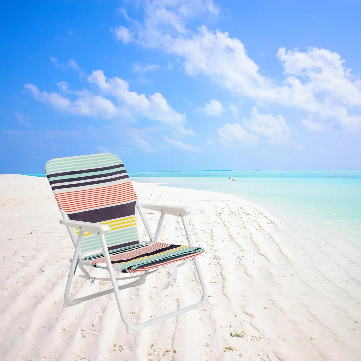 Small Beach Chair for Ladies,Portable Folding Camping Chairs Patio Dining Chairs with Pocket,Lightweight Outdoor Lawn Chair Fishing Chair Backpack Chair,Support 200 Lbs,22"" x 23.6"" x 24.8""
