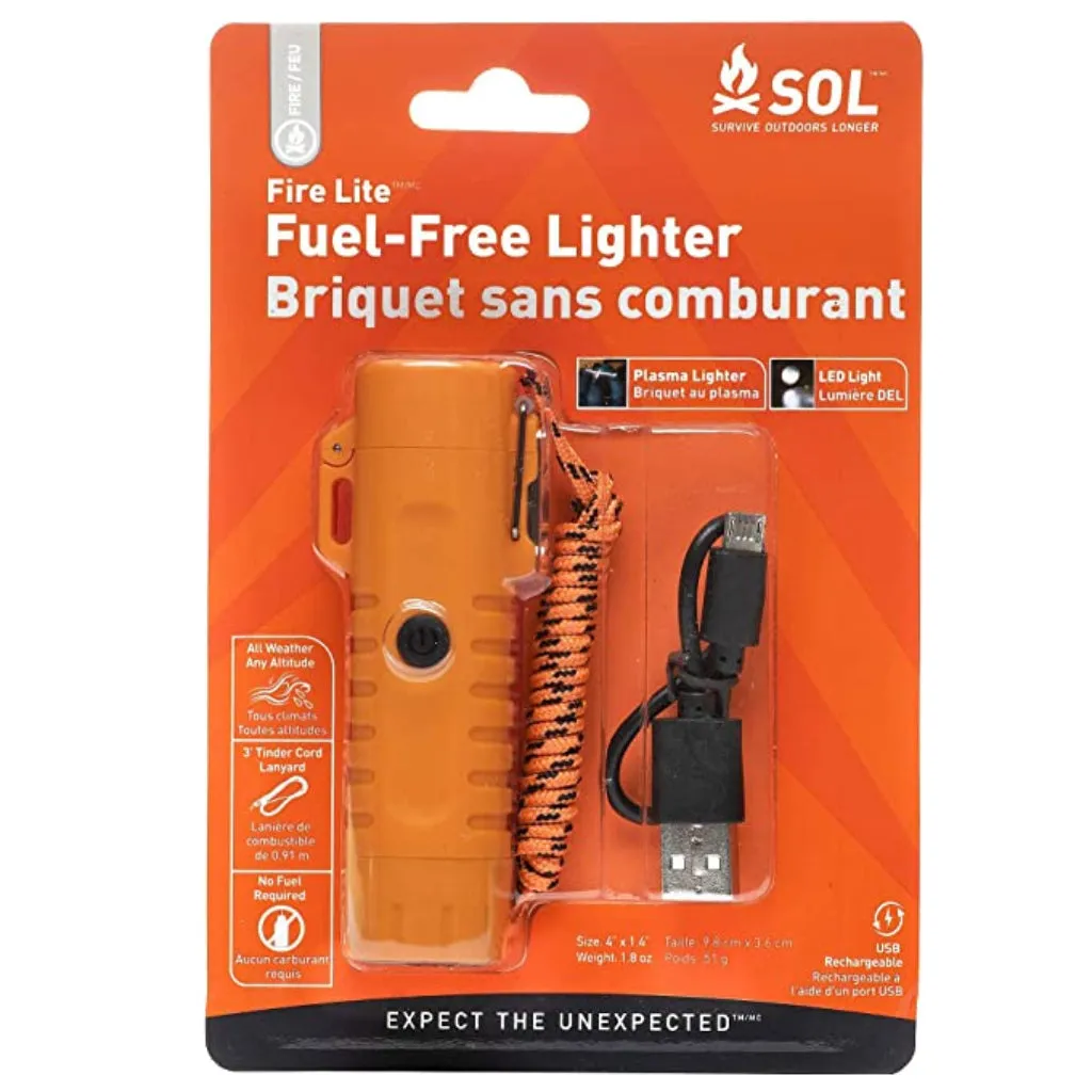 SOL Fire Lite Fuel Free Lighter (Fire Starter   LED Light)