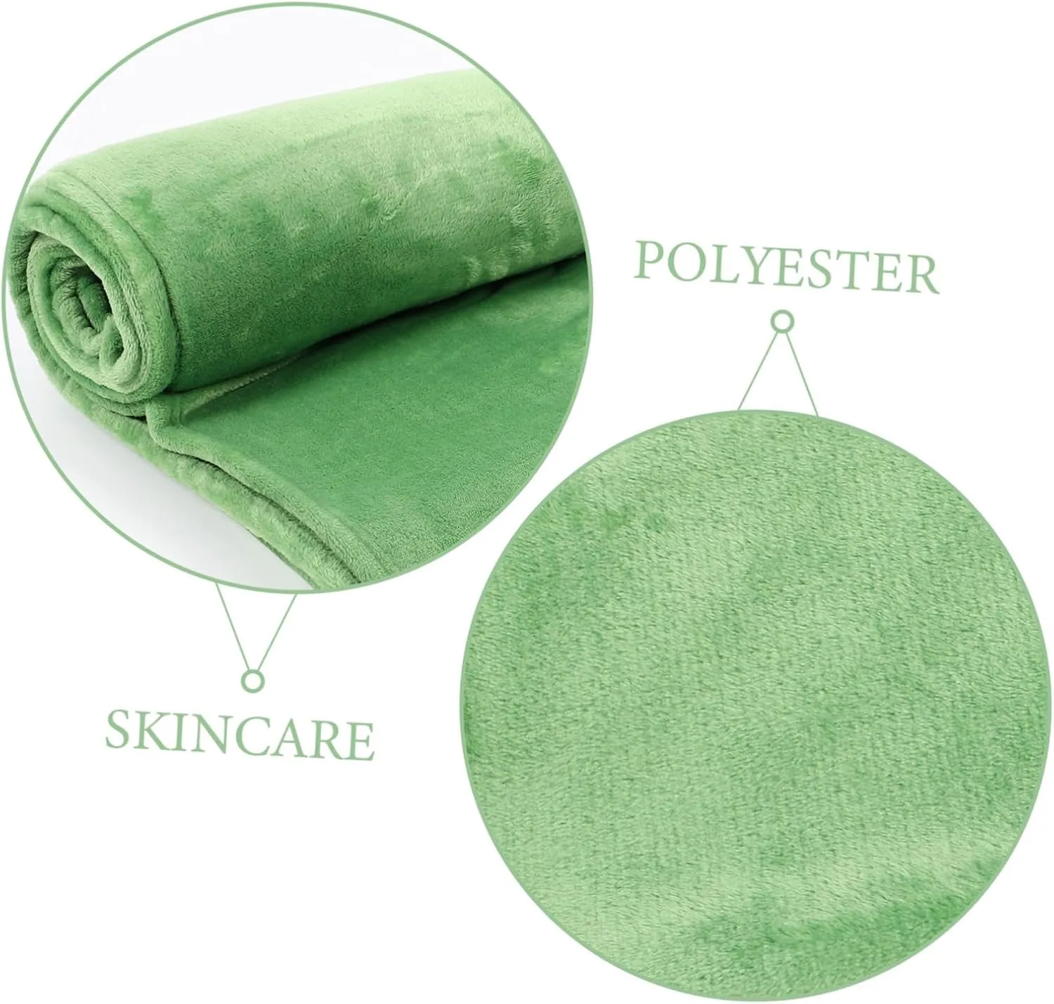 Solid Color Fleece Throw Blanket Lightweight Camping Bedding Blanket for Use Cozy Skin-Friendly for Couch Bed Travel and Picnics