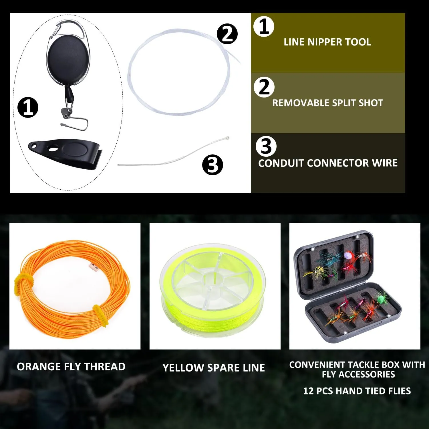 Sougayilang Fly Fishing Combo, 4 Piece Fly Rod and CNC Machined Aluminum Alloy Reel Complete Starter Package with Rod Bag
