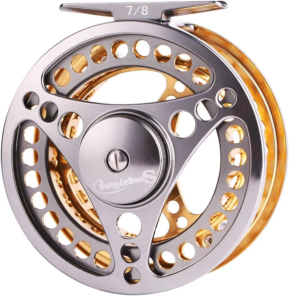Sougayilang Fly Fishing Rod Reel Combos with Lightweight Portable Fly Rod and CNC-machined Aluminum Alloy Fly Reel,Fly Fishing Complete Starter Package