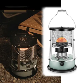 Space Heaters Camping Stove Stainless Steel Kerosene Quiet Heater Foldable Tent Emergency Heater/Black