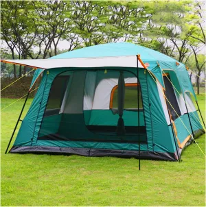 Spacious Camping Pod for 5 to 8 People with Sun Protection - Family Tent for Camping, Hiking and Parties - Light and Practical Outdoor Shelter