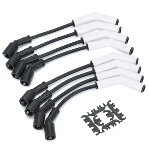 Spark Plug Wire Set for GM LS3/LS4/LS7/LT Engines 9070C Extreme 9000 Ceramic Spark Plug Boot Ignition Wire/Cable Kit