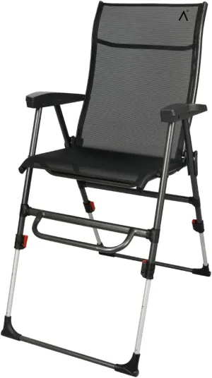 Sports Chair - Height Adjustable Camping Chair with 3 Levels, Lightweight Aluminum, Mesh Back - Rise Above The Crowd with Ultimate Comfort & Versatility