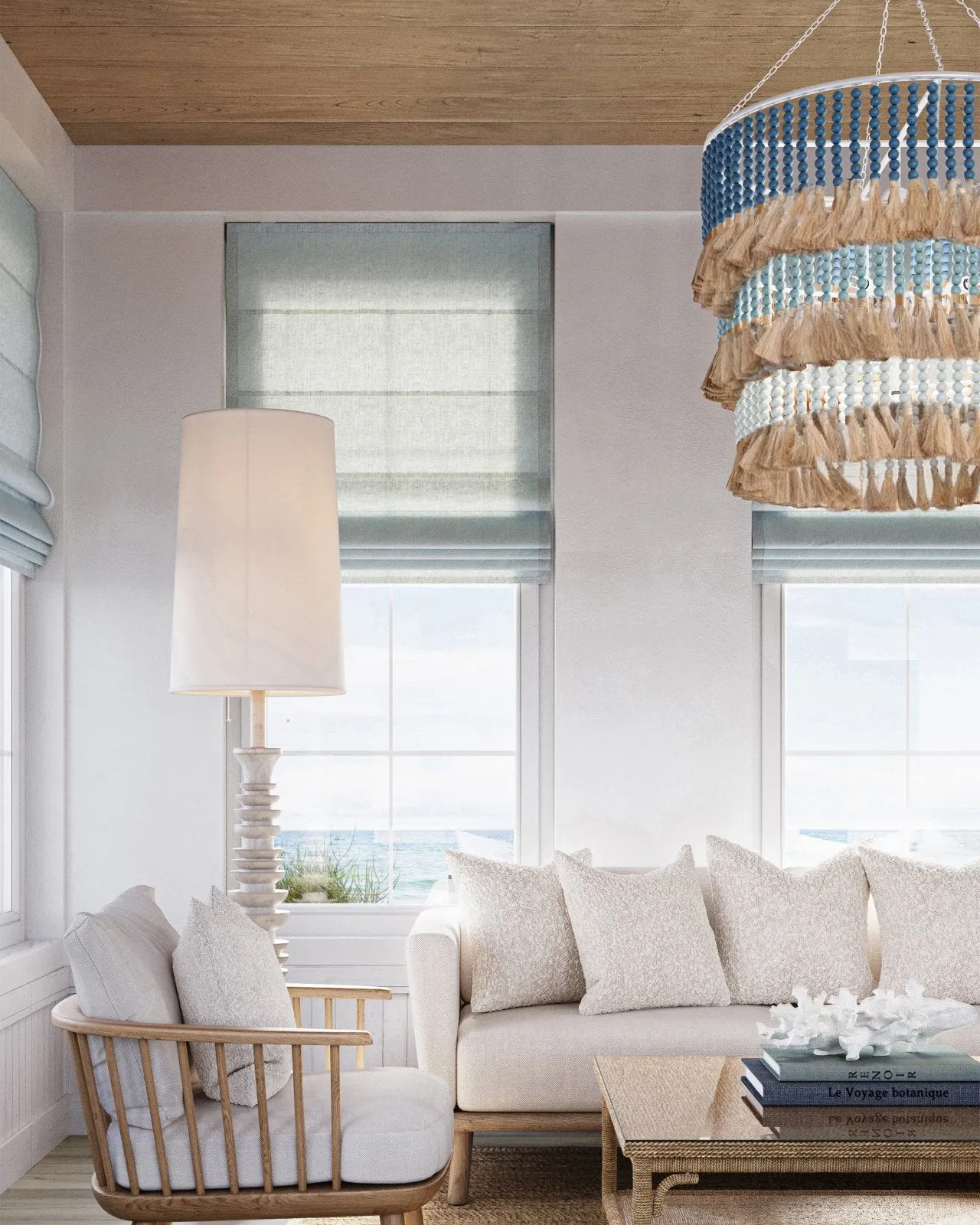 St. Barts Blue Chandelier