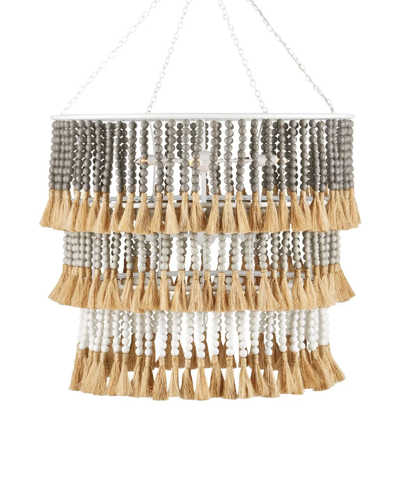 St. Barts Taupe Chandelier