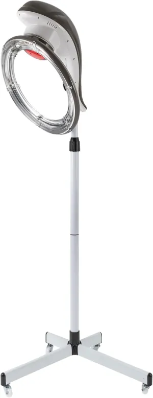 Stand Hair Dryer, 950W Professional Hairdryer Height Adjustable Stand Up Hair Dryer, 360° Orbiting Rotating Hair Processor, Salon Standing Hair Dryer with Wheels for Beauty Salon Home Spa (Grey)