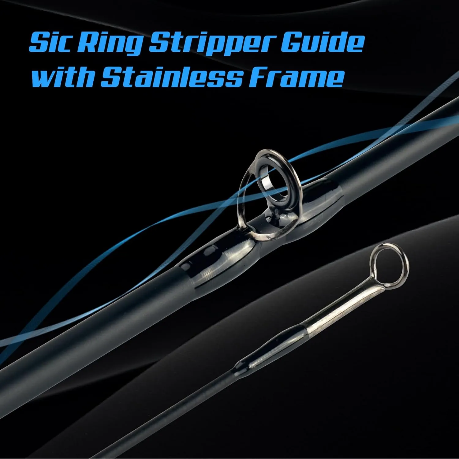 Stealth Fly Fishing Rod Combo Starter Kit, 30T Carbon Fiber Graphite Fly Rods with Die-cast Aluminum Reel and Fly Fishing Accessories