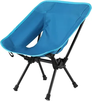 Stool Aluminum Alloy Camping Portable Beach Chair Fishing Lightweight Aluminum Alloy Outdoor Mini Folding Moon Chair