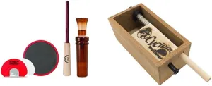 STRUT COMMANDER Duck Commander Sunrise Starter Kit Turkey Calls and Quaker Boy Cyclone Turkey Box Call Bundle