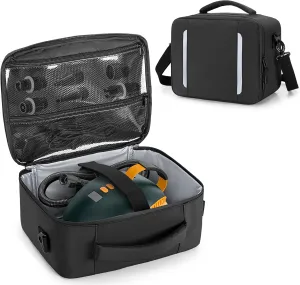 Sup Air Pump Bag Compatible with Most Sup Air Pump, Paddle Board Pump Bag with Detachable Shoulder Strap, Sup Electric Pump Storage Bag, Black, Bag Only