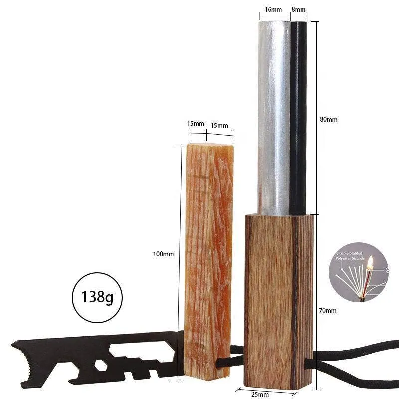 Survival Accessories Ferro Rod Durable Waterproof Fire Start: 1 Set