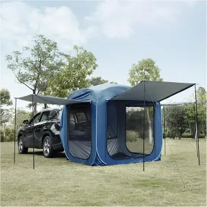 SUV Tents for Camping Camping Accessories Car Awning SUV Tailgate Tent pop-up Camping Tent 4-6 Person Universal Waterproof Outdoor Travel