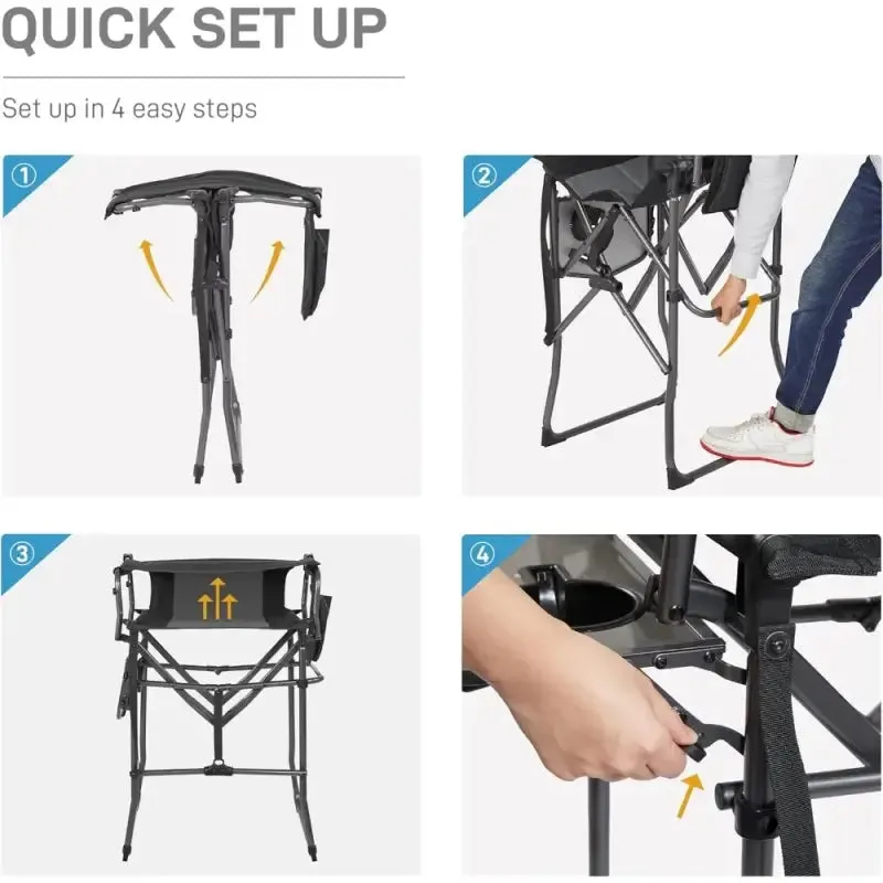 Tall Folding Camping Chair