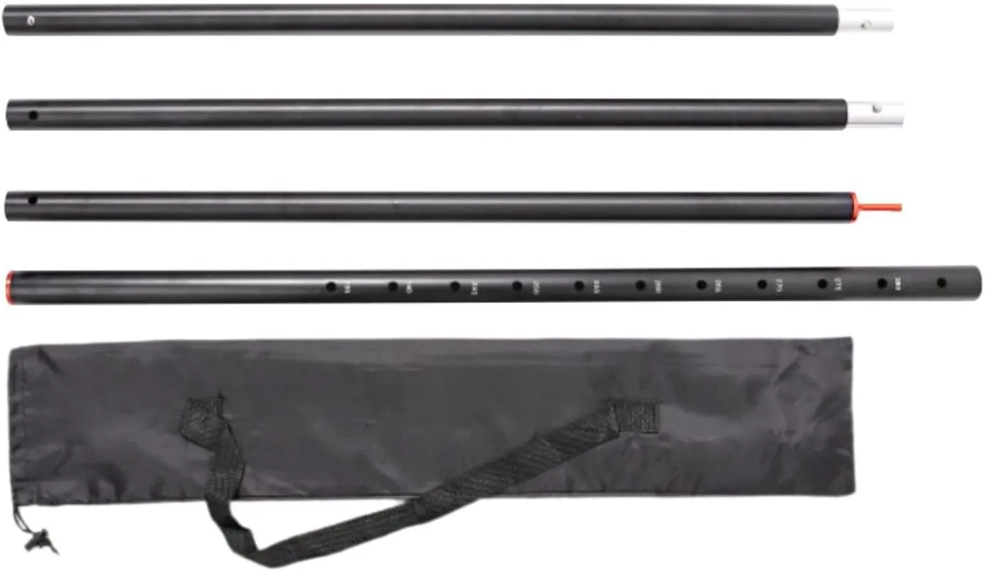 Tarp Poles Telescoping Tent Poles Portable Heavy Duty Awning Poles Canopy Poles for Outdoor, Hiking, Tent Fly, Hammock