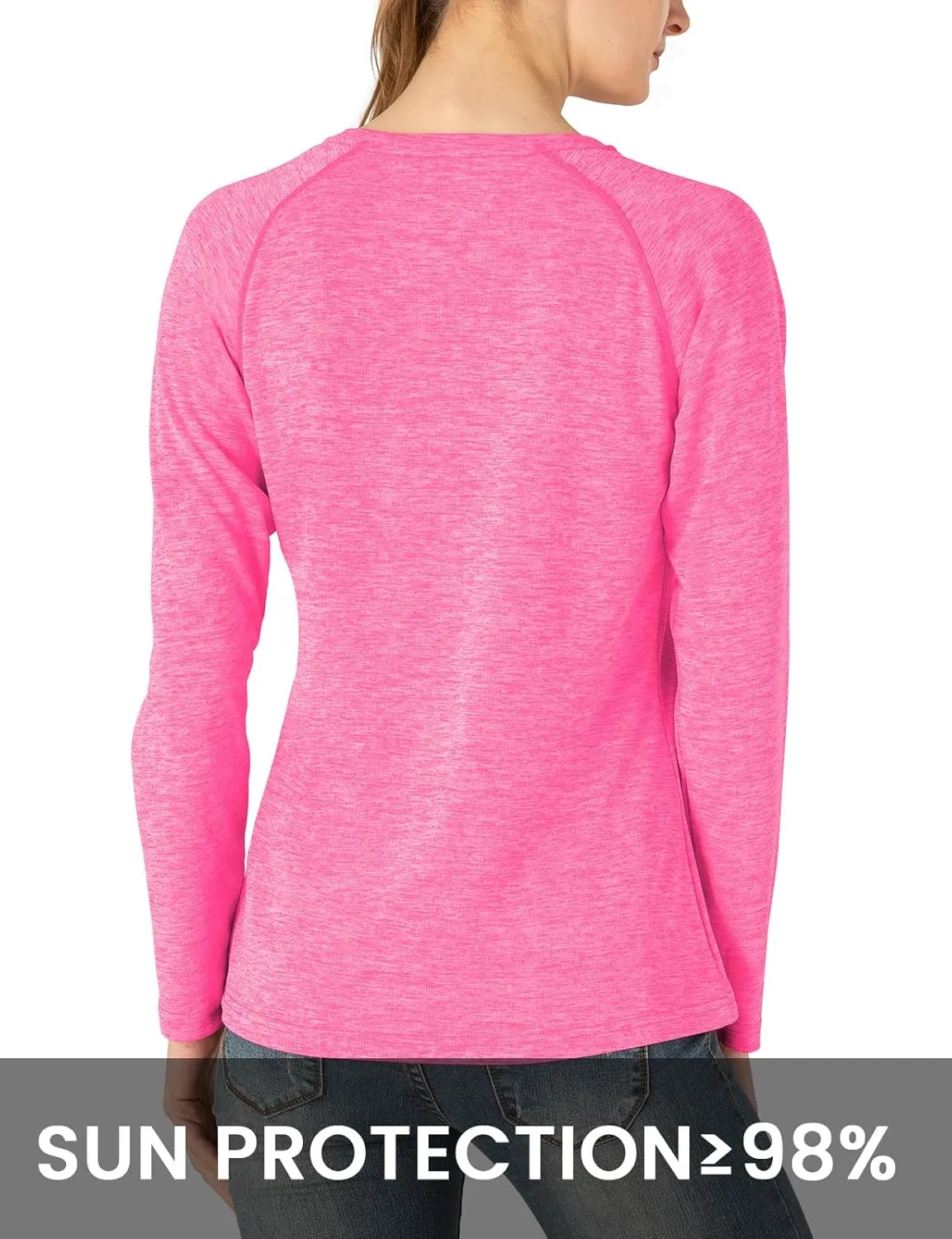 TBMPOY Women's UPF 50  Sun Protection Long Sleeve Shirts SPF Lightweight Hiking Running Fishing Outdoor Tops
