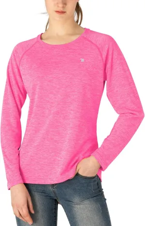 TBMPOY Women's UPF 50  Sun Protection Long Sleeve Shirts SPF Lightweight Hiking Running Fishing Outdoor Tops