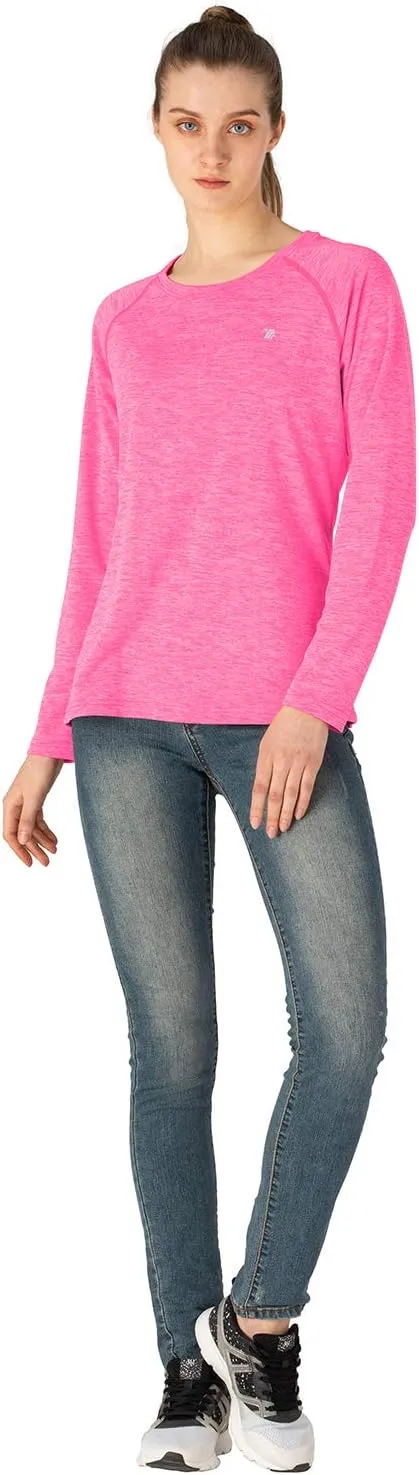 TBMPOY Women's UPF 50  Sun Protection Long Sleeve Shirts SPF Lightweight Hiking Running Fishing Outdoor Tops