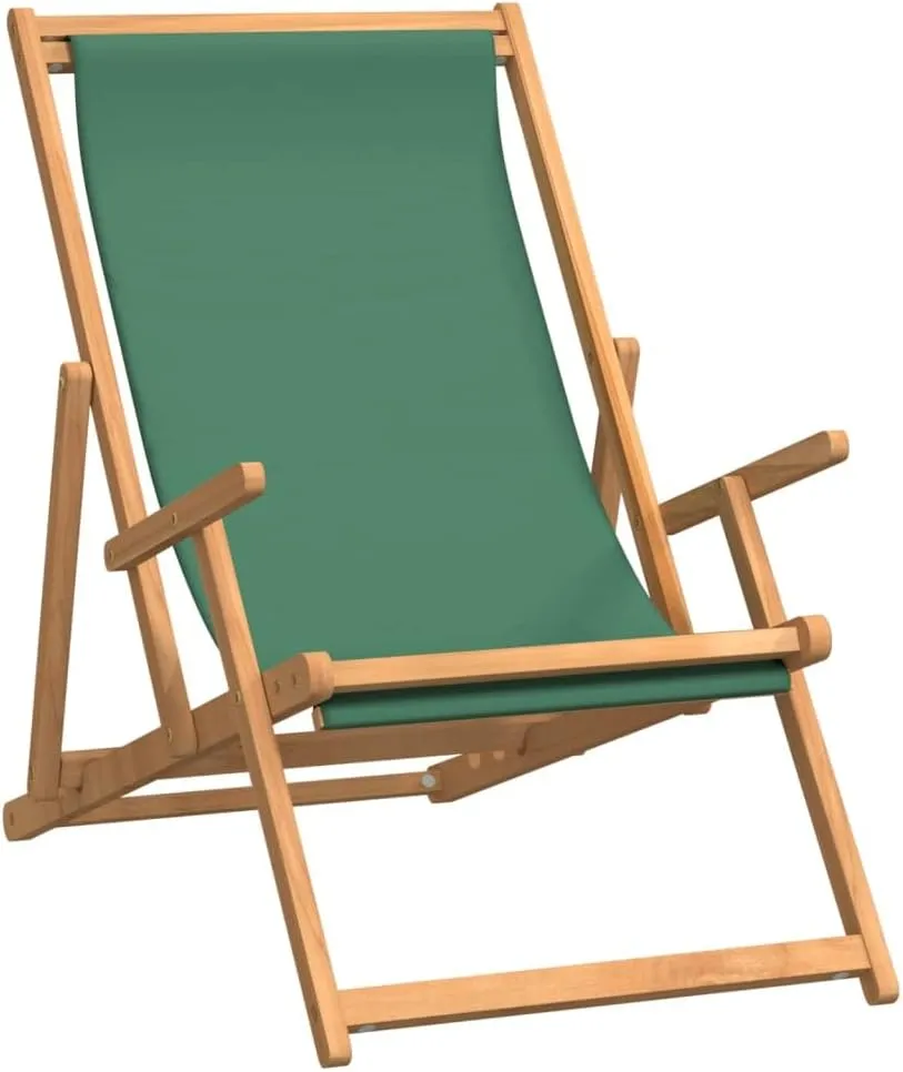 Teak Outdoor Furniture,fire Pit Chairs,Living Room Furniture,Folding Beach Chair Solid Wood Teak GreenFor Gardens, patios, Balconies