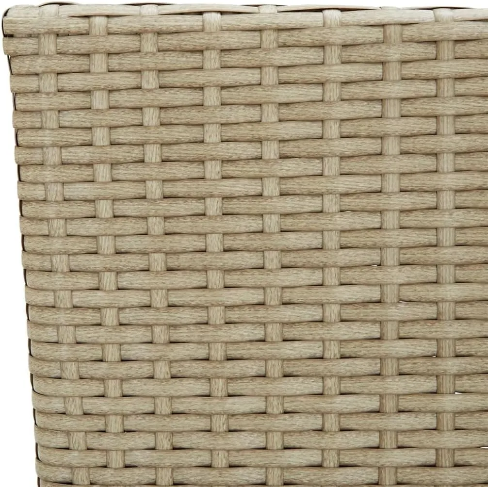 Teak Outdoor Furniture,fire Pit Chairs,Living Room Furniture,Patio Dining Chairs 4 pcs Poly Rattan BeigeFor Gardens, patios, Balconies