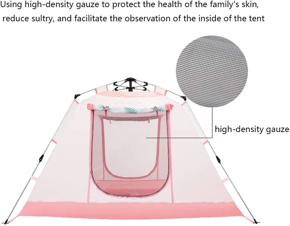 Tent 3-4 Person Waterproof Anti-UV Automatic Tent Easy Instant Setup Foldable Tent for Sun Shelter Travelling Hiking Yurt (Color : B)