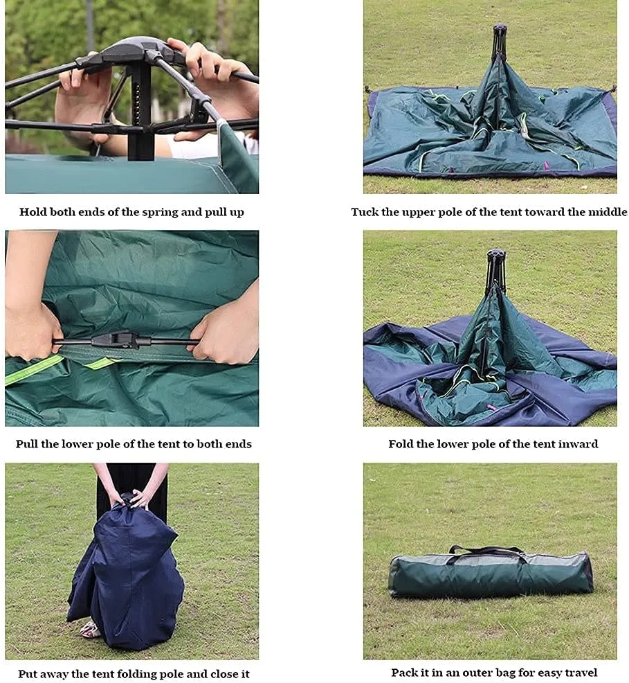 Tent for Camping Ultralight Camping Tent Single Person Easy Set Up Waterproof Portable No Tent Pole Instant Tent for Hiking Fishing Large Space for Picnic Outdoors
