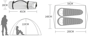 Tent for Camping Waterproof Anti-Uv Camping Tent Quick Opening Automatic Tents Outdoor 3-6 Persons Family Party Big Space Large Space for Picnic Outdoors