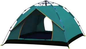 Tent Lightweight 3-Season Camping/Traveling 2-4 Person, Family Instant Pop Up Camping Tent for Beach BBQ Park Fishing Mountain House Sun Shade Canopy, Green