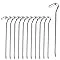 Tent Pegs-Aluminum Tent Stakes Pegs w/ Hook-7’’ Hexagon Rod Stakes Nail
