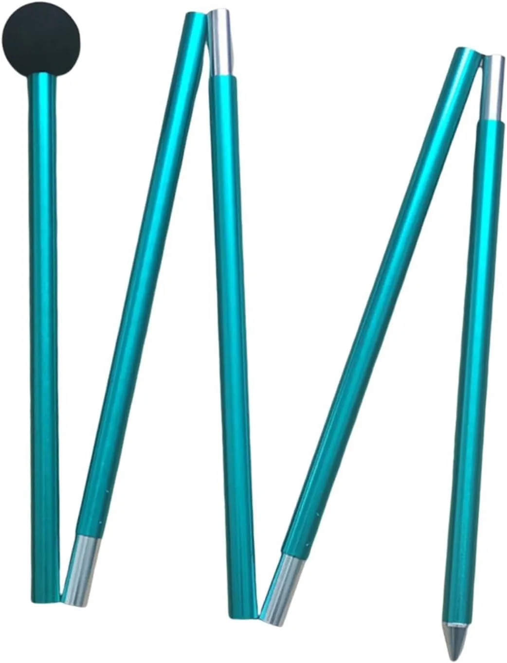 Tent Pole Tent Rod Bracket Five Sections Multifunctional Support Shelter Building 2M Tarp Pole