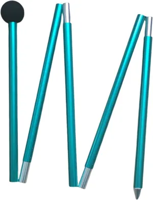 Tent Pole Tent Rod Bracket Five Sections Multifunctional Support Shelter Building 2M Tarp Pole