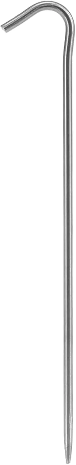 Tent Stakes 6 Pack Pegs with Hook, 8g Stake Camping Tarp Canopy Anchoring (10)