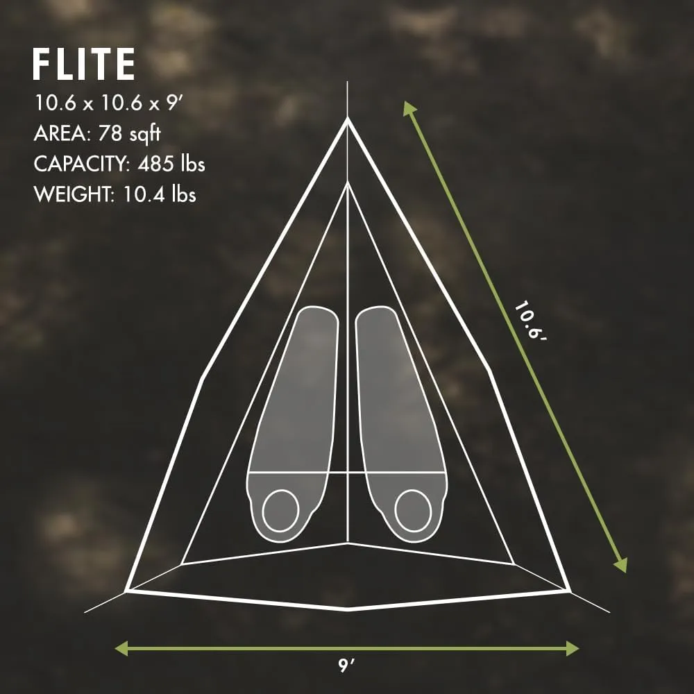 Tentsile Flite  V3 Lightweight Camping Tent Hammock, Portable Treehouse for Backpackers, Backyards, Nature Lovers, Designed in The UK