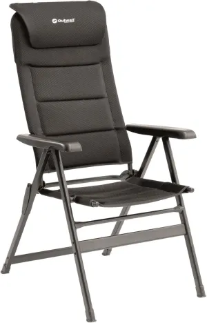 Teton Camping Chair, Black, 64 x 75 x 122/136 cm