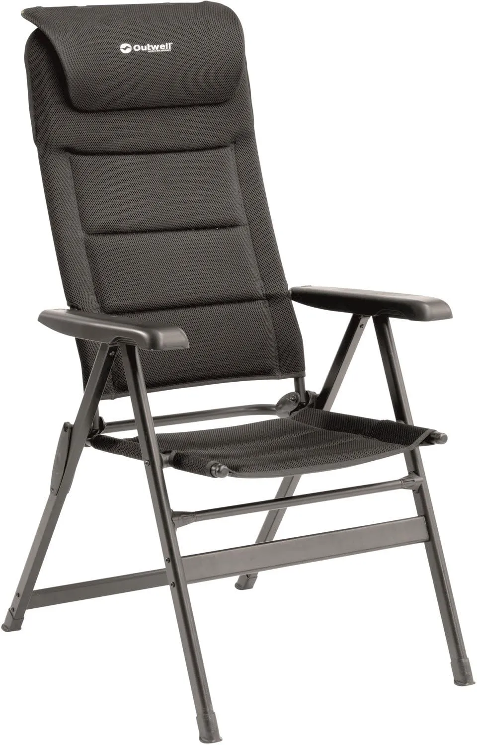 Teton Camping Chair, Black, 64 x 75 x 122/136 cm