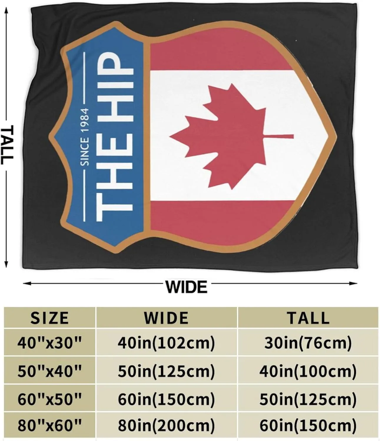 The Music Tragically Come Hip Blanket Throw Blanket Ultra-Soft Flannel Fleece Blankets Warmth Quilt for Sofa Bed Camping 80"x60"