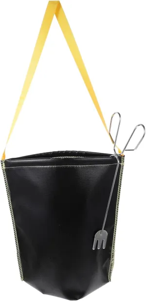 Totority Outdoor Barbecue Fire Extinguisher Bag Carbon Gray Storage Case Camping Ignition Supply Pouch Picnic Holder for
