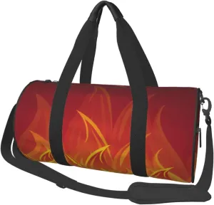 Travel Duffle Bag for Men Women, Fire Duffle Bags for Sport Gym Overnight Luggage