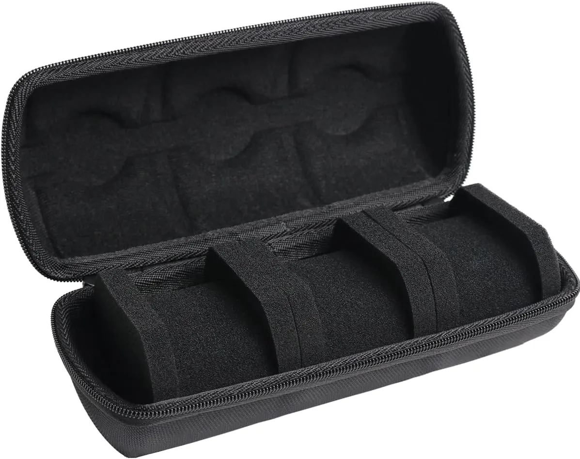 Travel Watch Case for Wristwatches & Smart Watches up to 50mm - 3 Slots