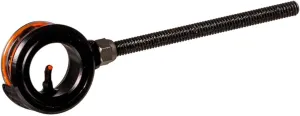 TRU BALL Axcel Curve RX Field Scope - Sjef Signature Series - 14mm w/ #8-32 Rod - w/Rheostat & Aperture Discs - Right Hand - .029 Red Fiber Fire Ring Pin - Black