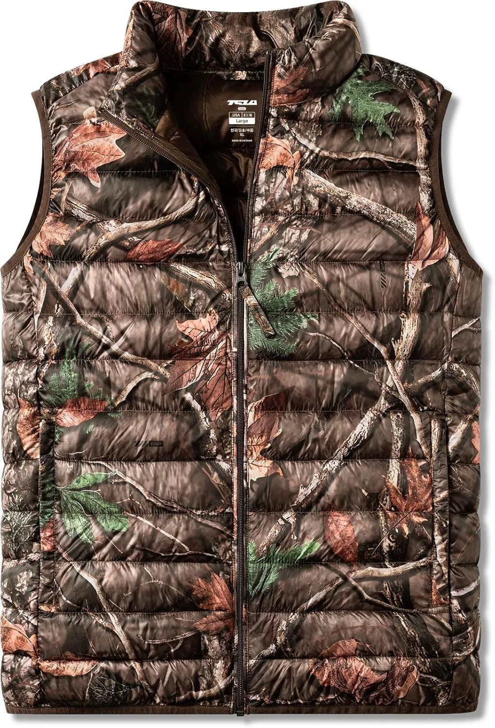 TSLA Men's Lightweight Packable Accent Puffer Vest, Water-Resistant Winter Outdoor Vests