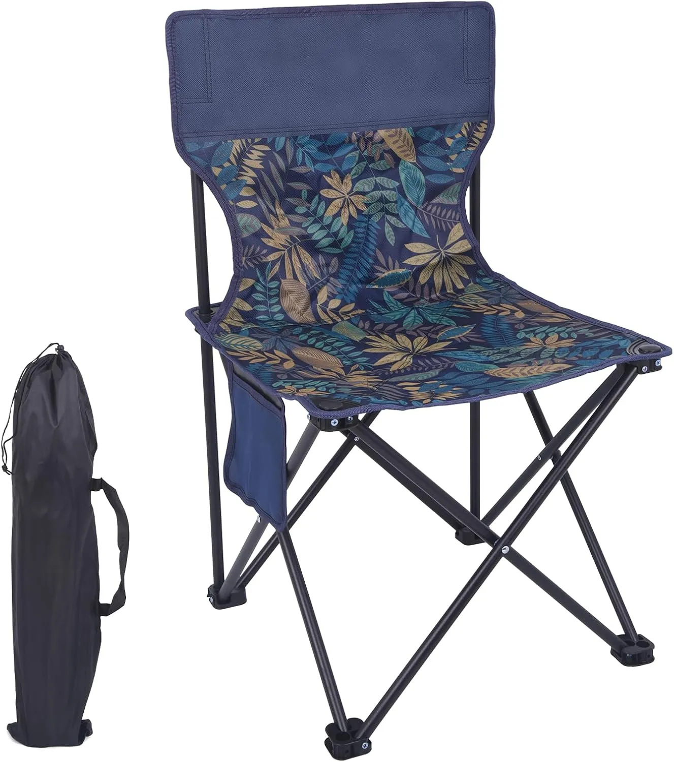 Ultra-Light Camping Chairs,Portable Camping Chairs for Adults with Carry Bag and Side Pockets,Folding Backpacking Chairs for Outside,Hiking,Travel,Sports,Beach and Fishing,330LBS