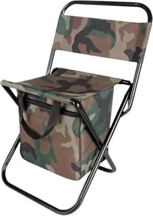 Ultralight Portable Camping Chair – Folding Garden Chair for Outdoor Camp, Picnic, Hiking, and Travel, Compact, Ergonomic Seat with Breathable Mesh Backrest, 260kg Capacity