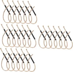 Uonlytech 24 Sets Lightweight Portable Fire Starting Tool Ropes Camping Flame Ropes Survival Gear