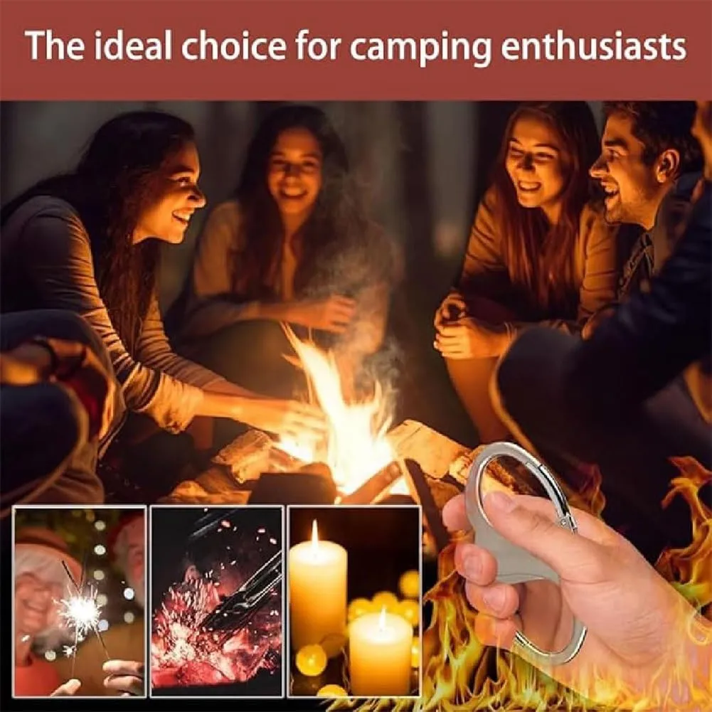 Utrum Keychain Lighter, Key Chain Lighters, Permanent Match Lighter, Mini Reusable Waterproof Matches, Metal Fire Starter Lighters Waterproof Flint Match Outdoor Camping Emergency Car and Home(3PCS)